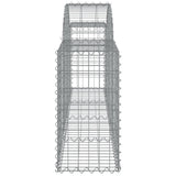 Arched Gabion Baskets 25 pcs 200x30x60/80 cm Galvanised Iron 3146084
