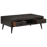 ZNTS Coffee Table Solid Mango Wood 100x60x35 cm 245913