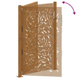 Garden Gate 100x150 cm Weathering Steel Flame Design 4100996