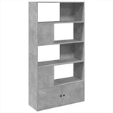 Bookcase Concrete Grey 100x36x189 cm Engineered Wood 3295327