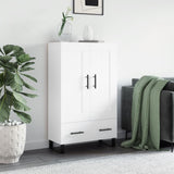 Highboard White 69.5x31x115 cm Engineered Wood 830348