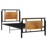 Bed Frame without Mattress Metal 100x200 cm 324870