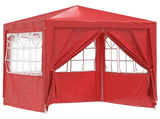 Party Tent Red 200 x 200 x 240 cm PE and Steel 42032994