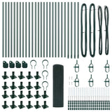 Welded Wire Fence with Concrete Base 50 x 0.6 m 3352463