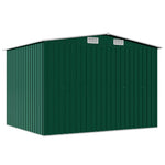 Garden Storage Shed Green Metal 257x205x178 cm 42910