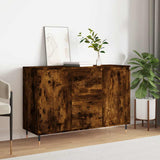 Sideboard Smoked Oak 101.5x35x70 cm Engineered Wood 827201