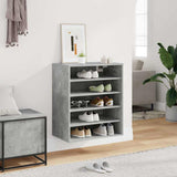 Shoe Cabinet Concrete Grey 60x35x70 cm Engineered Wood 808940