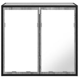 Bathroom Mirror Cabinet Grey Sonoma 65x20x60 cm Engineered Wood 849257