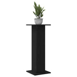 Plant Stand 2 pcs Black Oak 30 x 30 x 80 cm Engineered wood 3345111