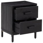Bedside Cabinets 2 pcs Black 36x30x45 cm Solid Wood Pine 3120339