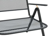 Folding Garden Chair Set of 2 Anthracite 317340