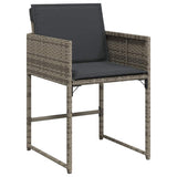 Garden Dining Set 9 pcs Grey Poly Rattan 3380724