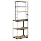 Kitchen Shelf Artisan Oak 60 x 40 x 168 cm Engineered Wood 883885