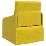 Sofa Bed Yellow 65 x 80 x 83 cm Velvet 4106653