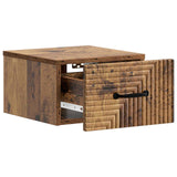 Wall-Mounted Bedside Cabinet 2 pcs Old Wood 34.5 x 33 x 20 cm 898612