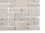 Mosaic Tiles Cream 30 x 30 cm Marble 42033525