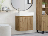 Bathroom Vanity Unit with Tap Artisan Oak 45.5 x 22.5 x 84 cm 889510