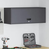 Wall Cabinet for Garage with Gas-lift Door Black 883272