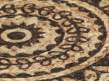Placemats 6 pcs Dark Brown 38 cm Round Jute 133873