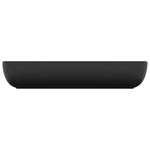 ZNTS Luxury Basin Rectangular Matt Black 71x38 cm Ceramic 146964