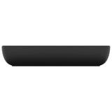 ZNTS Luxury Basin Rectangular Matt Black 71x38 cm Ceramic 146964