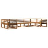 Outdoor Sofa Set 7 pcs Natural Solid Acacia Wood 3382862