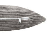 Cushion Cover 6 pcs HEERLEN Light Grey 50 x 80 cm Corduroy 911962