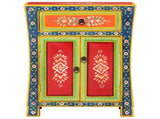 Hand Painted Sideboard 54x30x74 cm Solid Wood Mango 352053