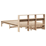 Bookcase Bed without Mattress 120x200 cm Solid Wood Pine 3309812