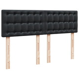 Box Spring Bed with Mattress Black 160x200 cm Faux Leather 3286128