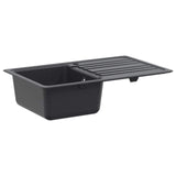 Kitchen Sink with Drainer Granite 76.5 cm x 46 cm x 28 cm 42053744