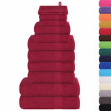 12 Piece Towel Set "FROGN" Bordeaux 360 gsm 137098