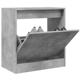 Shoe Cabinet Concrete Grey 60x34x63.5 cm Engineered Wood 839941