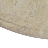 Table Top Cream Marble 60 x 2.5 cm Durable Table Top Circular 149195