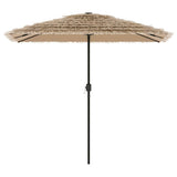 Garden Parasol with Steel Pole Brown 248x248x248 cm 4005089