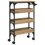 Kitchen Trolley Artisan Oak 53 x 20 x 76 cm Engineered Wood 883023