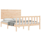 Bed Frame without Mattress 140x190 cm Solid Wood Pine 3193381