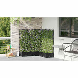 Garden Planter 5 pcs Black 120 x 120 x 125.5 cm PP 42002842