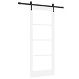Sliding Door Manual ORKDAL White 83 x 202 cm Wood and metal 3332446