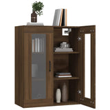 Hanging Wall Cabinet Brown Oak 69.5x34x90 cm 817392