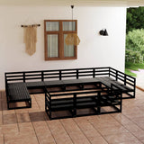 13 Piece Garden Lounge Set Solid Pinewood 3076233