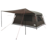 Family Tent Brown Grey 500 x 400 x 230 cm Polyester and Steel 42029003