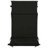 High Back Chair Cushion GEMERT 4 pcs 100% Polyester Black 945709
