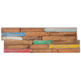 Wall Cladding Panels 10 pcs 1,03 m Solid Teak Wood 326169