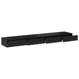 Bed Drawers Black Oak 180 x 36.5 x 16.5 cm Engineered Wood 866980