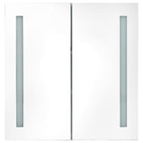 326519 LED Bathroom Mirror Cabinet Shining Black 62x14x60 cm
