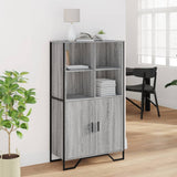 Highboard Grey Sonoma 79.5x35.5x137.5 cm Engineered wood 3295310