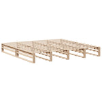 Bed Frame without Mattress 200x200 cm Solid Wood Pine 3306507