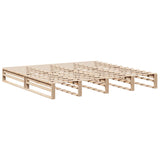 Bed Frame without Mattress 200x200 cm Solid Wood Pine 3306507