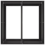 Planter Black 80x80x80 cm Steel 860780